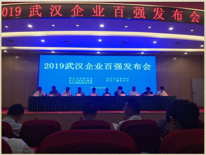 喜讯！公司荣获“2019武汉企业100强”称号